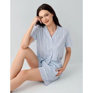 Arnetta 3601-S Kadın Gömlek Pijama Şort Takım