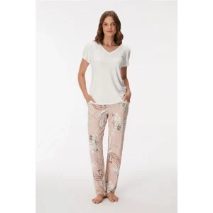 Anıl 11396 Kadın T-Shirt Ve Pantalon Takım