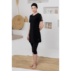 Adasea 1616 Tole Yarı Kapalı Tesettür Mayo