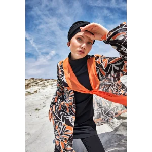 Adasea 1133 Evora Likralı Uzun Kollu Tesettür Mayo