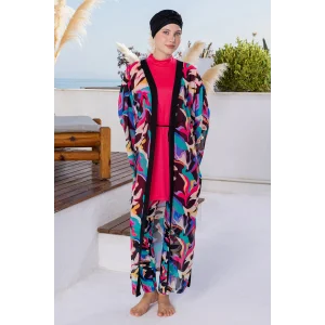 Rozamay 3117 Karena Likralı Uzun Kollu Tesettür Mayo