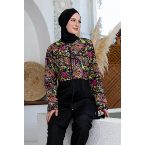 Rozamay 3507 Knox Paraşüt Uzun Kollu Tesettür Mayo