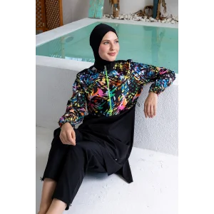 Rozamay 3505 Lexa Paraşüt Uzun Kollu Tesettür Mayo