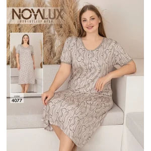 Noyalux 4077 Kadın Battal Kısa Kol Elbise Gecelik