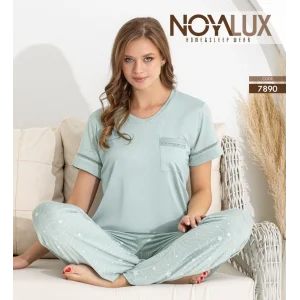 Noyalux 7890 Kadın Kısa Kollu Pijama Takımı