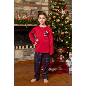 Aqua 26454 Yılbaşı Temalı Kız Çocuk Pijama Takım