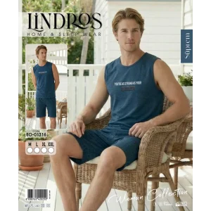 Lindros EO-01316 Erkek Sıfır Kol Süprem Şort Takım