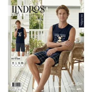 Lindros EO-01264 Erkek Sıfır Kol Süprem Şort Takım