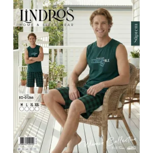 Lindros EO-01266 Erkek Sıfır Kol Süprem Şort Takım