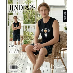 Lindros EO-01444 Erkek Sıfır Kol Süprem Şort Takım