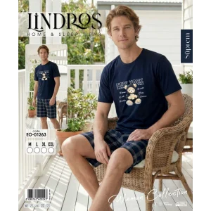 Lindros EO-01263 Erkek Kısa Kol Süprem Şort Takım