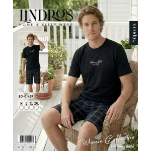 Lindros EO-01439 Erkek Kısa Kol Süprem Şort Takım