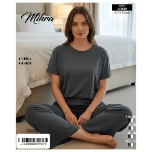 Mihra 20102 Kadın Oysho Kısa Kol Pijama Takımı