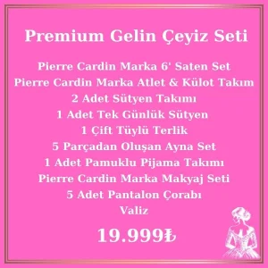 Gelin Çeyiz Paketi Premium Paket