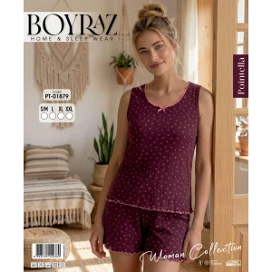 Boyraz PT-01879 Kadın Pointella Şortlu Takım
