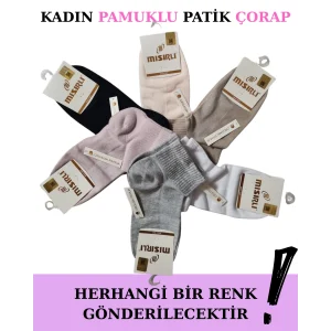 Mısırlı 70205 Kadın Pamuklu Patik Çorap