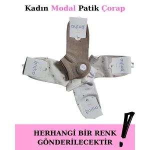 Aytuğ 33290 Kadın Modal Patik Çorap
