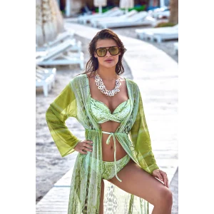 Argento 2106-3025 Kadın Önü Açık Uzun Kaftan