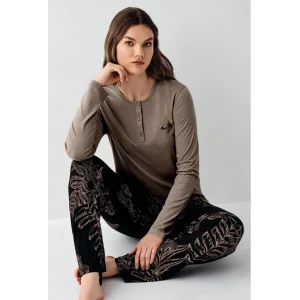 Arnetta 3439-S Kadın Uzun Kol Pijama Takım