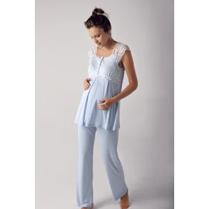 Artış 13200 Bayan Kısa Kol Lohusa Pijama Takımı