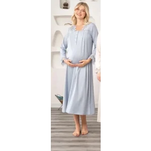 Bone 5911 Kadın Lohusa Müslim Yaka Gecelik