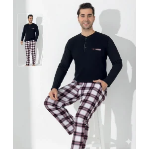 Boyraz 0401 Erkek Uzun Kol Pijama Takımı