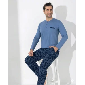 Boyraz 0403 Erkek Uzun Kol Pijama Takımı