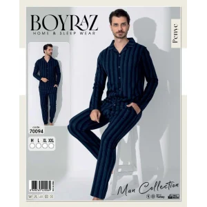 Boyraz 70094 Erkek Uzun Kol Penye Pijama Takımı
