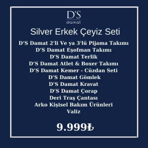 DS Damat 20 Parça Erkek Silver Çeyiz Paketi