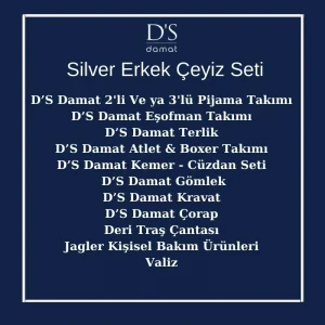 DS Damat 20 Parça Erkek Silver Çeyiz Paketi