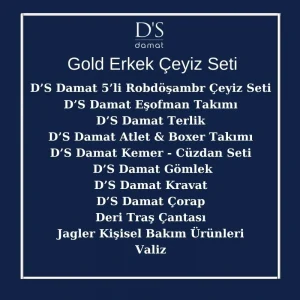 DS Damat 23 Parça Gold Erkek Çeyiz Seti Paketi