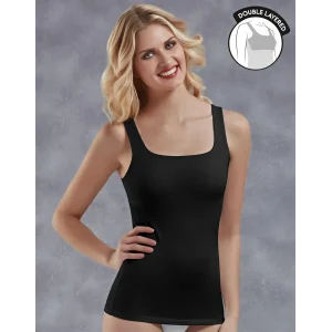 Doreanse 9206 Kadın Kalın Askılı Çift Katmanlı Atlet