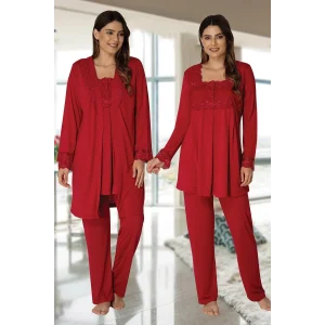 Effortt 2401  Sabahlıklı Lohusa Pijama Takımı