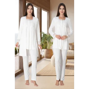 Effortt 2401  Sabahlıklı Lohusa Pijama Takımı