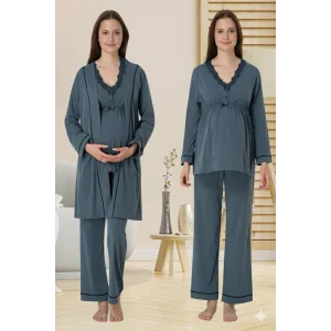 Effortt 3054 Sabahlıklı Lohusa Pijama Takımı