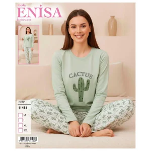 Enisa 11481 Kadın Uzun Kol Pijama Takımı