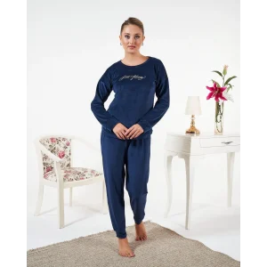 Estiva 25381 Uzun Kol Kadife Pijama Takımı