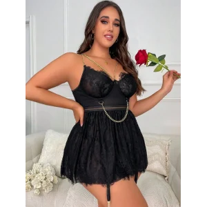 For Dreams 8487 Bayan Battal Fantazi Elbise Gecelik