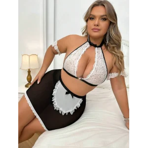 For Dreams 8489 Kadın Büyük Beden Hizmetçi Kostümü