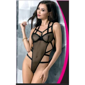 ForDreams 8216 Siyah Fantezi Transparan Body Suit