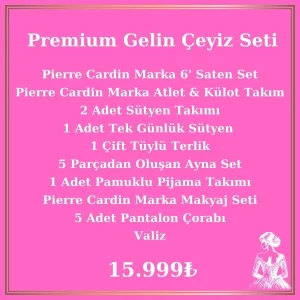 Gelin Çeyiz Paketi Premium Paket