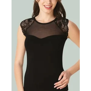 İmer 1270 Kolsuz Önü Tül Dantelli Atlet