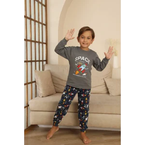 Kapitex 7114 Erkek Çocuk Uzun Kol Pijama Takımı