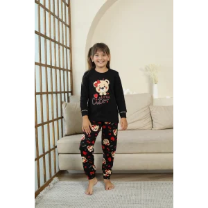 Kapitex 8222 Kız Çocuk Uzun Kol Pijama Takımı