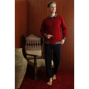 Kocabey 7424 Erkek Battal Apaj Yaka Uzun Kol Eşofman Takım