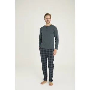 Kocabey 9221 Erkek Midi Yaka Pijama Takım