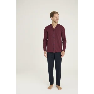 Kocabey 9225 Erkek V.Yaka Boydan Düğmeli Pijama Takım