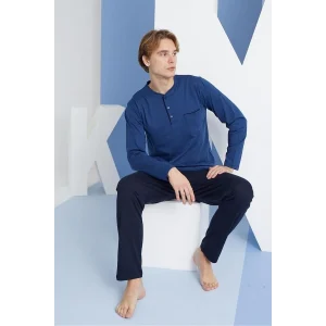 Kocabey 9250 Erkek Midi Yaka Pijama Takım