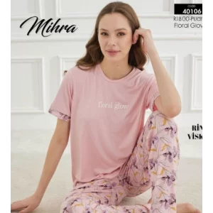Mihra 40106 Kadın Kısa Kol Pijama Takımı