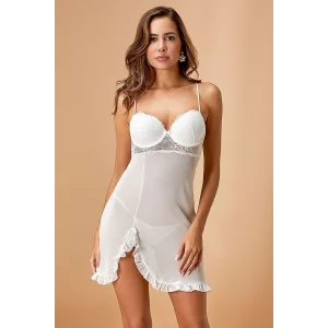 Nurteks 5736 Kısa Şifon Gecelik